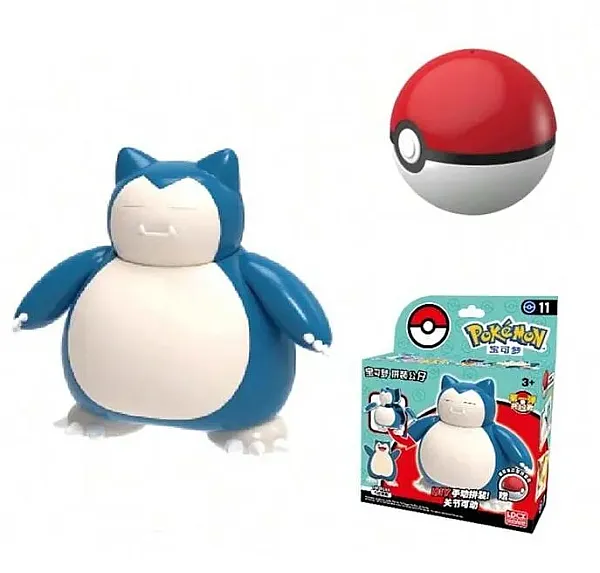 POKEMON MODEL KIT FIGURE SNORLAX AND POKEBALL 6 CM